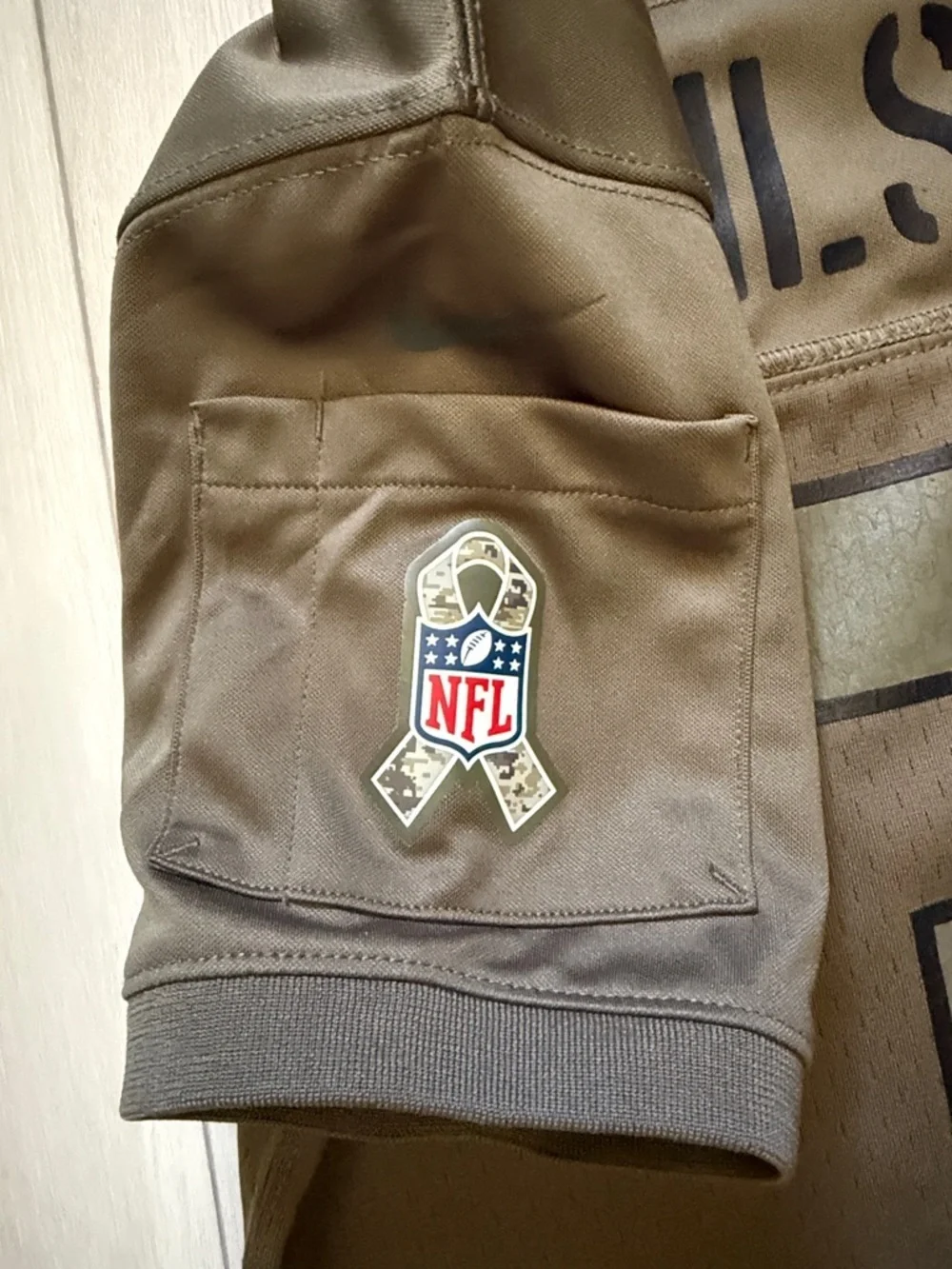 Nike NFL Kids Olive Salute to Soldiers #3 Seattle Seahawks Jersey-Russell Wilson